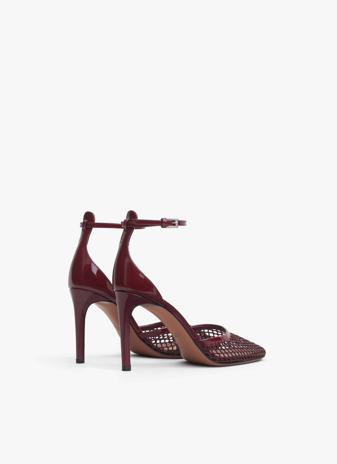 ESCARPINS EN RÉSILLE ALAÏA ROUGE GRENAT ESCARPINS EN RÉSILLE